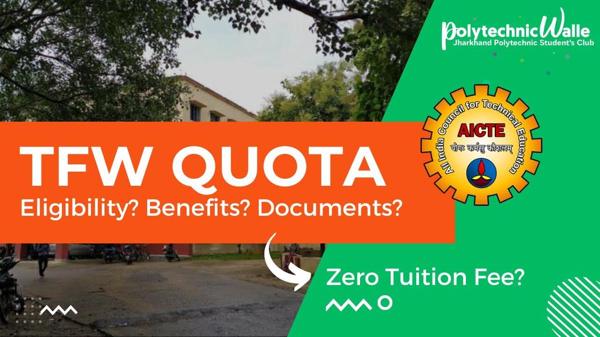 'Video thumbnail for TFW Seat Kya hai ? Eligibility, Benefits, TFW Seat Details | What is TFW Scheme | Polytechnic Walle'